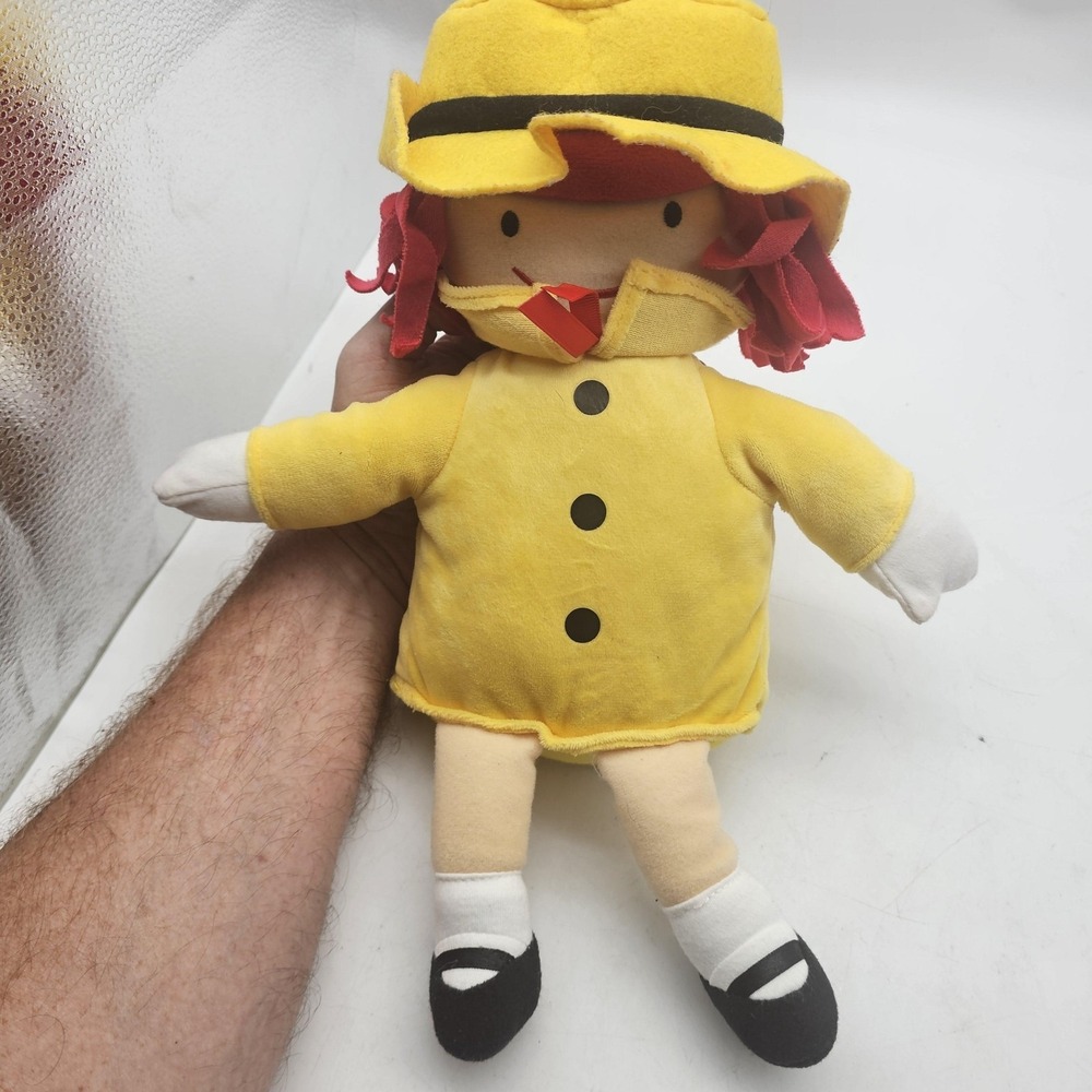Kohl's Cares Madeline Rag Doll 14 Inch Yellow Raincoat Hat Stuffed Plush Toy
